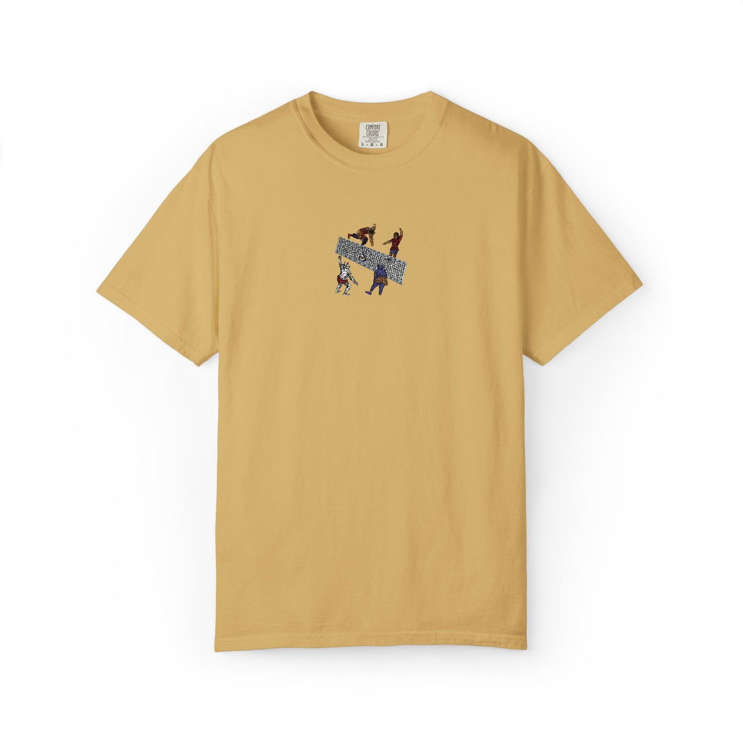 Shahnameh Legends Volleyball Graphic T-Shirt – Persian Miniature Art Tee