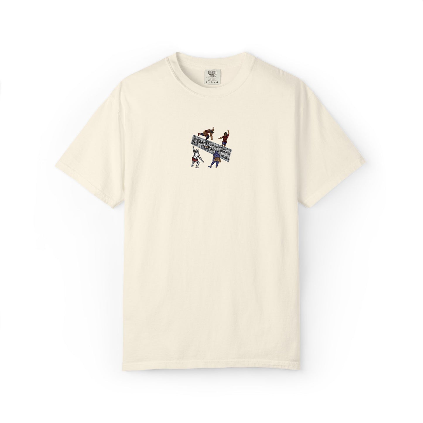 Shahnameh Legends Volleyball Graphic T-Shirt – Persian Miniature Art Tee