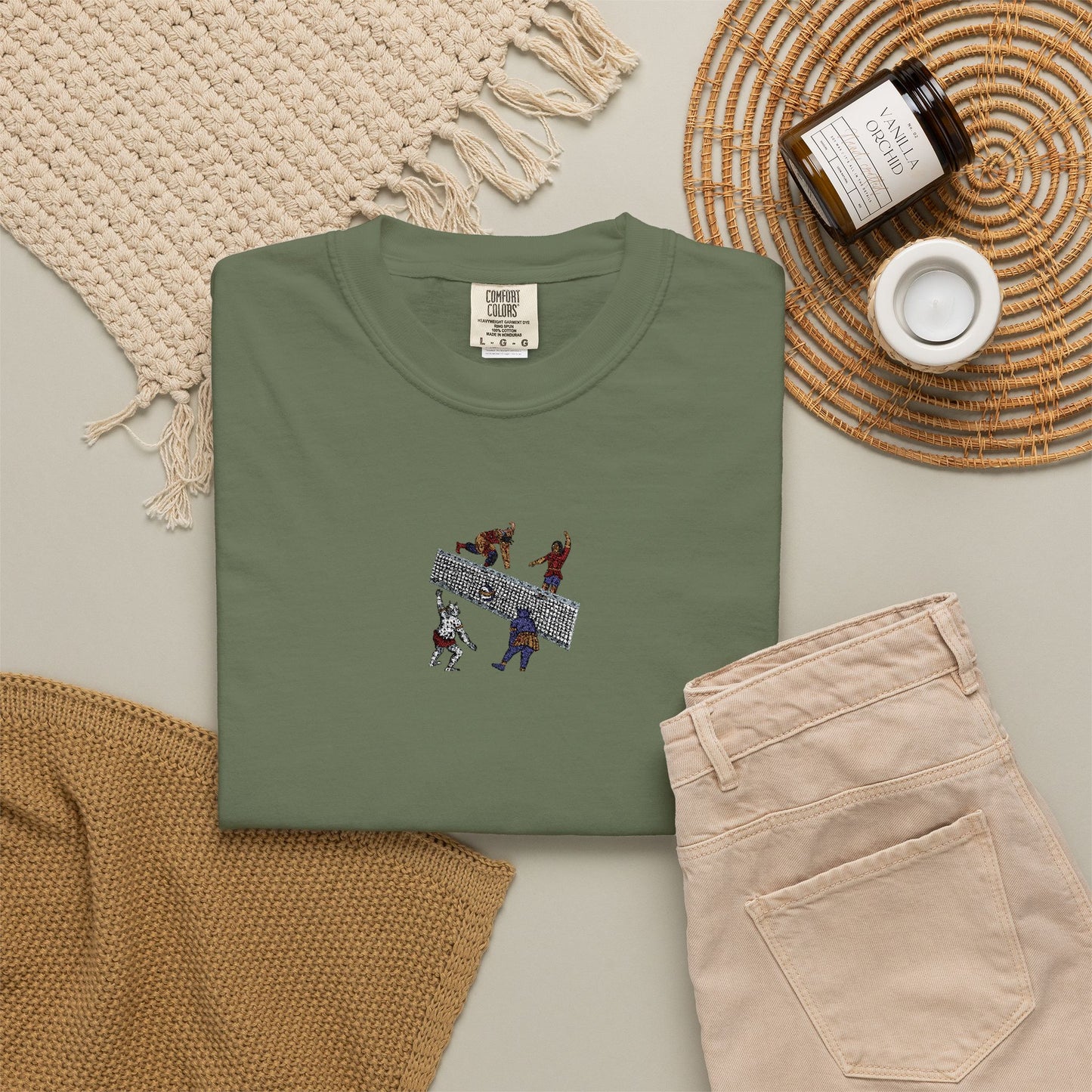 Shahnameh Legends Volleyball Graphic T-Shirt – Persian Miniature Art Tee