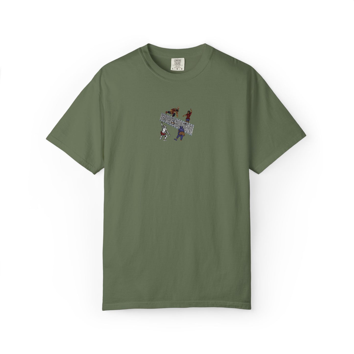 Shahnameh Legends Volleyball Graphic T-Shirt – Persian Miniature Art Tee